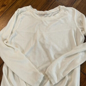 prAna White fleece long sleeve shirt size Xl